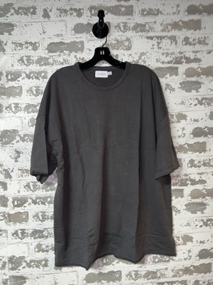 NEW! Topman Extreme Oversized Fit Washed T-Shirt w/ Raw Sleeve & Hem Size S