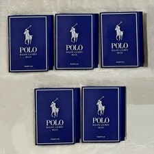 5 x Ralph Lauren Polo Blue Men Parfum Sample Spray 1.2ml / 0.04oz ea Carded