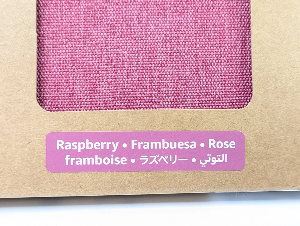 Capa de tecido Amazon framboesa para Kindle Paperwhite 12ª ou Colorsoft 1ª NOVA - Imagem 4 de 4