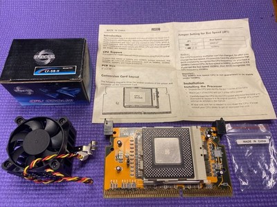 NEW SLOCKET Slot 1 to socket 370 with famous Celeron 300A (32k L1 - 128k L2)
