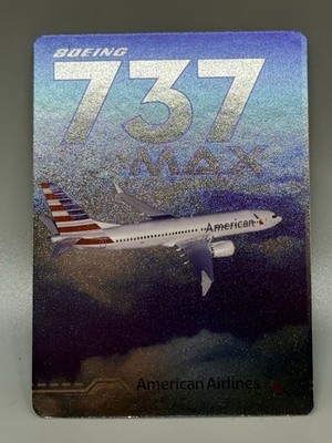 American Airlines アメリカン航空 マニュアル 規定本 CA American Airlines Pilot Trading Card 737 MAX SERIES 1 - Metallic