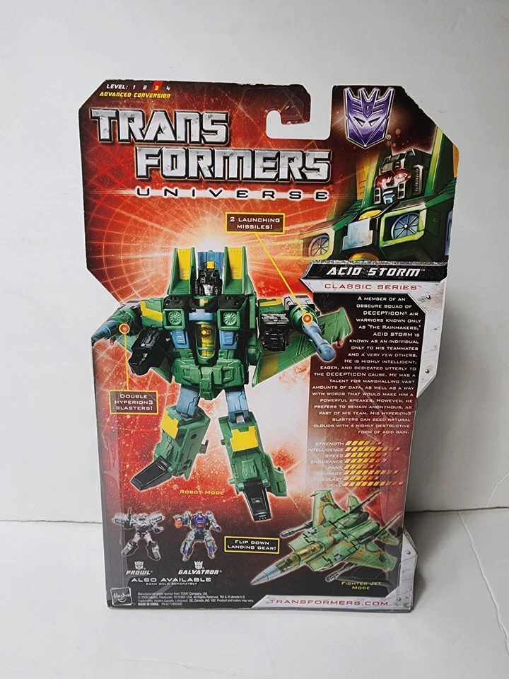 Transformers Universe Acid Storm Classic Series Deluxe Action Figure NEW 2008 - Image 2 of 2
