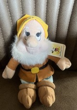 Disney Snow White & Seven Dwarfs Happy Plush Soft Toy Bean Bag Walt Disney World