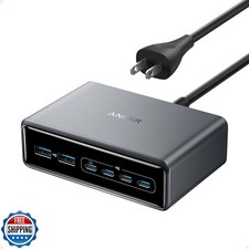 Anker Prime Charger, 200W 6-Port GaN Charging Station, USB-C PD F
