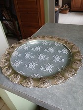 PLAT ROND METAL ARGENTE