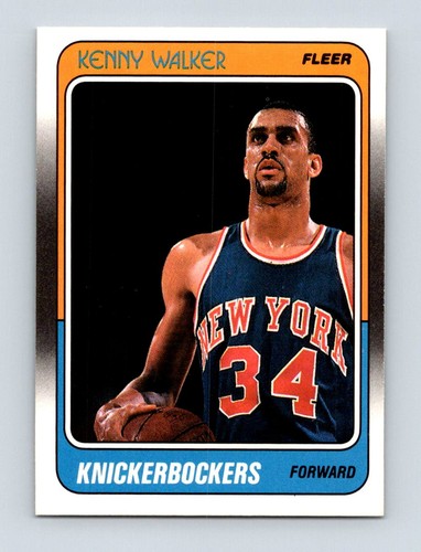 1988-89 Fleer #83 Kenny Walker New York Knicks Rookie