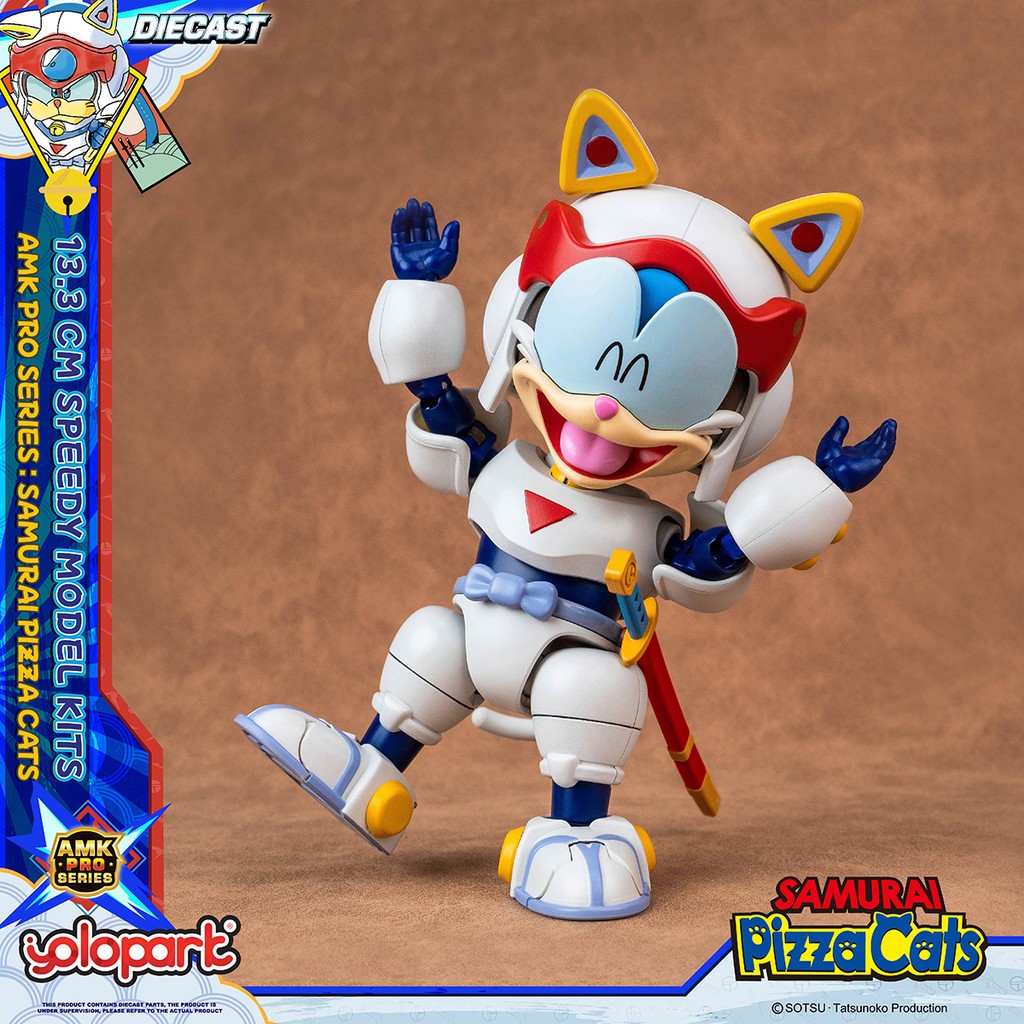 HIPLAY Yolopark Samurai Pizza Cats AMK PRO Series Speedy Model Kit