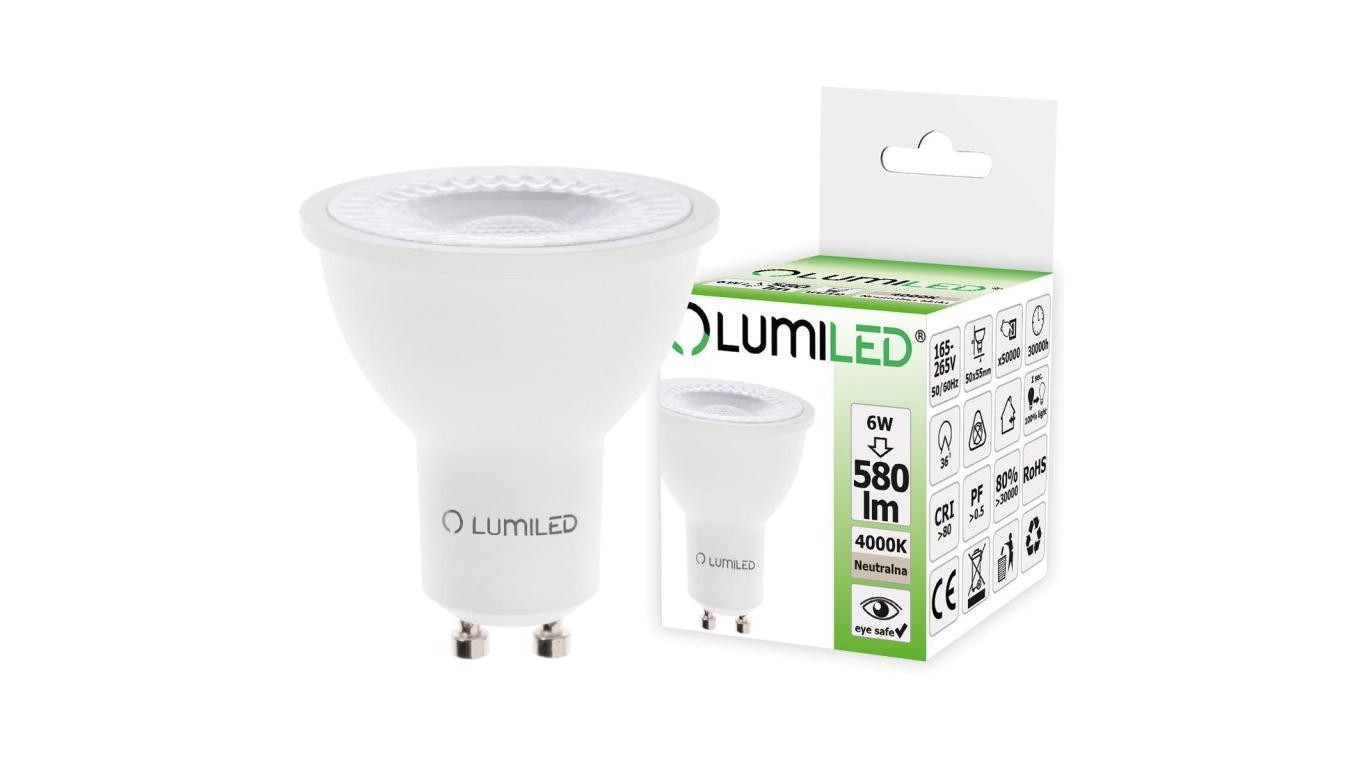 5903738500086 arwka LED GU10 6W 60 580 4000 36 2690₽