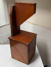 Folk Art Rustic Handmade Portable Americana Shoe Shine Box Street Shoeshine boy