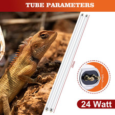 T5 Reptile Bulbs 24W Tubes UVA 10.0 UVB Turtles Tortoises Lizards Dragon 2 Pack