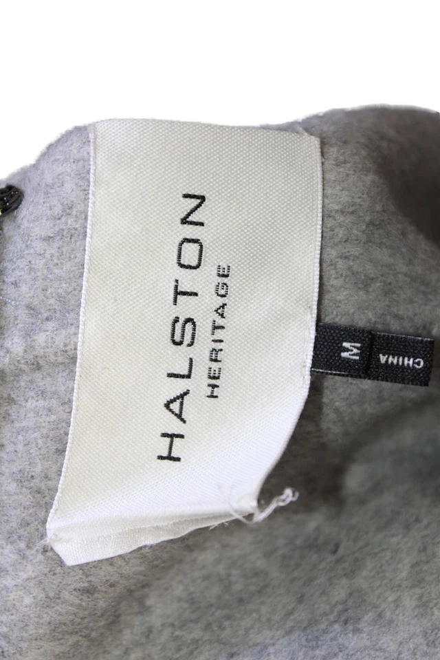 Chaqueta Halston Heritage Mujer Gris Mezcla Lana Manga Larga Talla M Foto 4 de 4