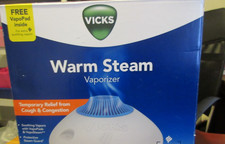 Vicks Warm Steam Vaporizer Humidifier w/Night Light 1.5 gal