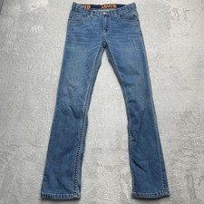 Levi's 510 Skinny Jeans Kids 16 28x30 Blue Denim Cotton Stretch Adjustable Waist