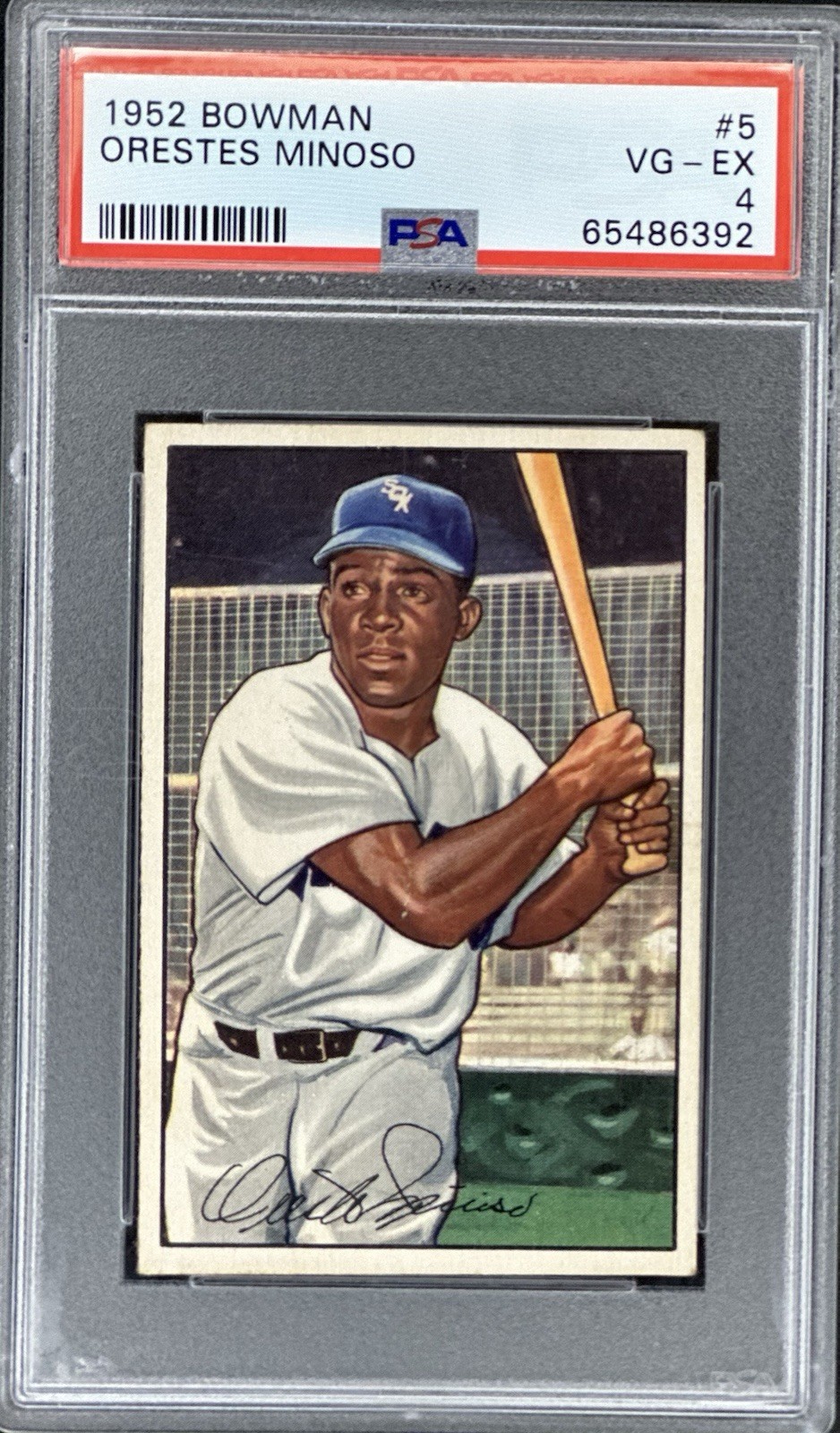 Orestes Minnie Minoso 1952 Bowman PSA 4 #5 Chicago White Sox