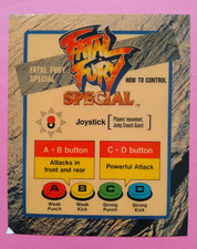 Fatal Fury Special -  NEO GEO MVS Arcade Artwork / Flyer /Marquee