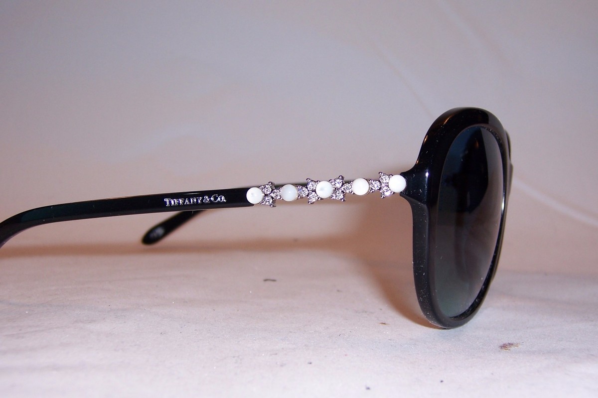 NEW TIFFANY & CO SUNGLASSES TF 4104HB 80019S BLACK/BLUE  display picture 2