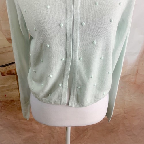 NEW TED BAKER Zeldah Stone Detail cardigan in Mint Size 1 US 2 - Picture 4 of 9