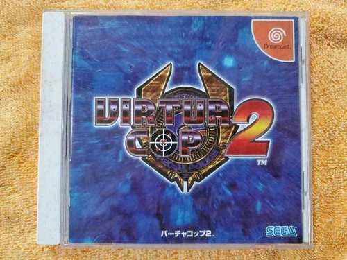 SEGA 2000 Virtua Cop 2 DreamCast DC Used Gun shooting Game Japanese Retro Game 
