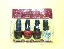 OPI Nail Lacquer "CELEBRATION TEMPTATIONS MINI NAIL LACQUERS" 4 x 3.75 mL NIB
