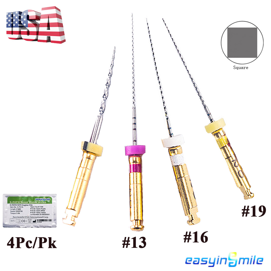 Lime Endodontiche NITI X-PATH 4 File Rotanti Endodontici NITI X-PATH Per Motore Dentale - Cono 02, Lunghezza 25 Mm, Per Canalizzazione Lime Rotative Per Motore - Foto 7