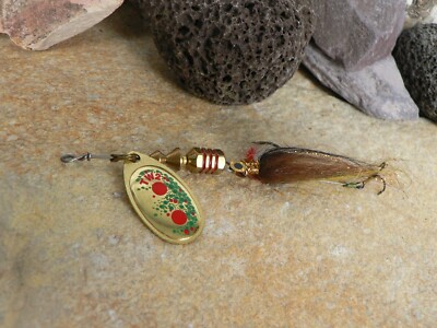 SPINNER MEPPS AGLIA TW STREAMER IN Gold ALLE GROESSEN ANGELN SPINNFISCHEN