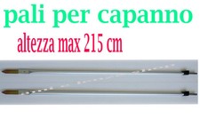 2 pali per capanno caccia asta per rete mimetica aste telo mimetico tortora palo