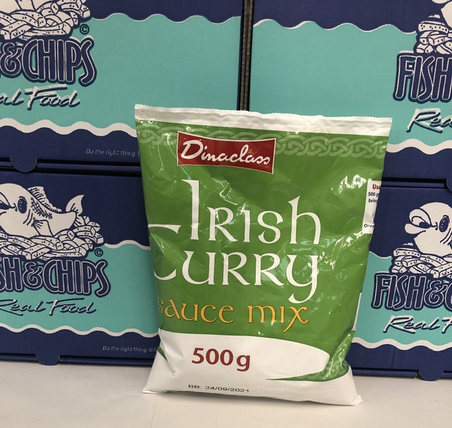 BARGAIN Chip Shop Dinaclass Irish Curry Sauce 500 Grams Not Repacked
