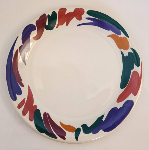 Lot 8 Furio Stoneware Dinner Plates retro paint 10.5" - Picture 7 of 22