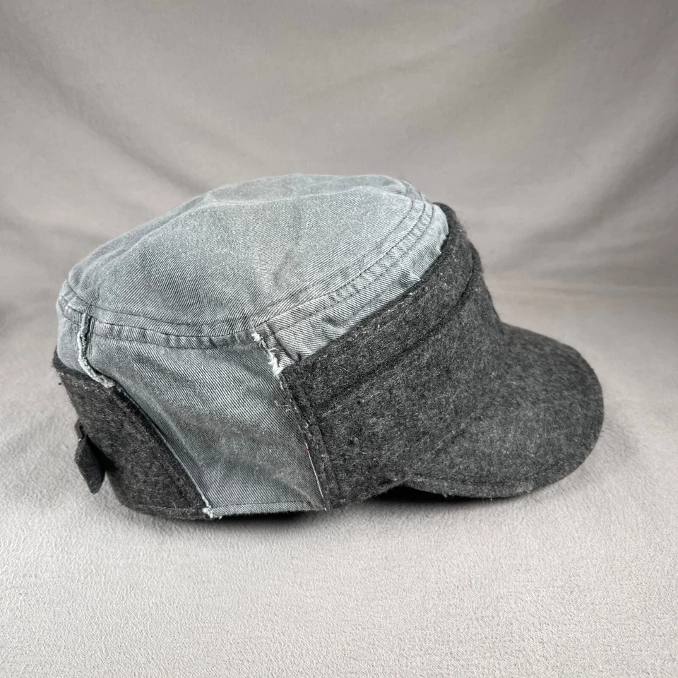 El Lado Oscuro de la Person Cadete Sombrero Hombres OS Gris Correa Ejército Gorra Remaches Foto 4 de 4