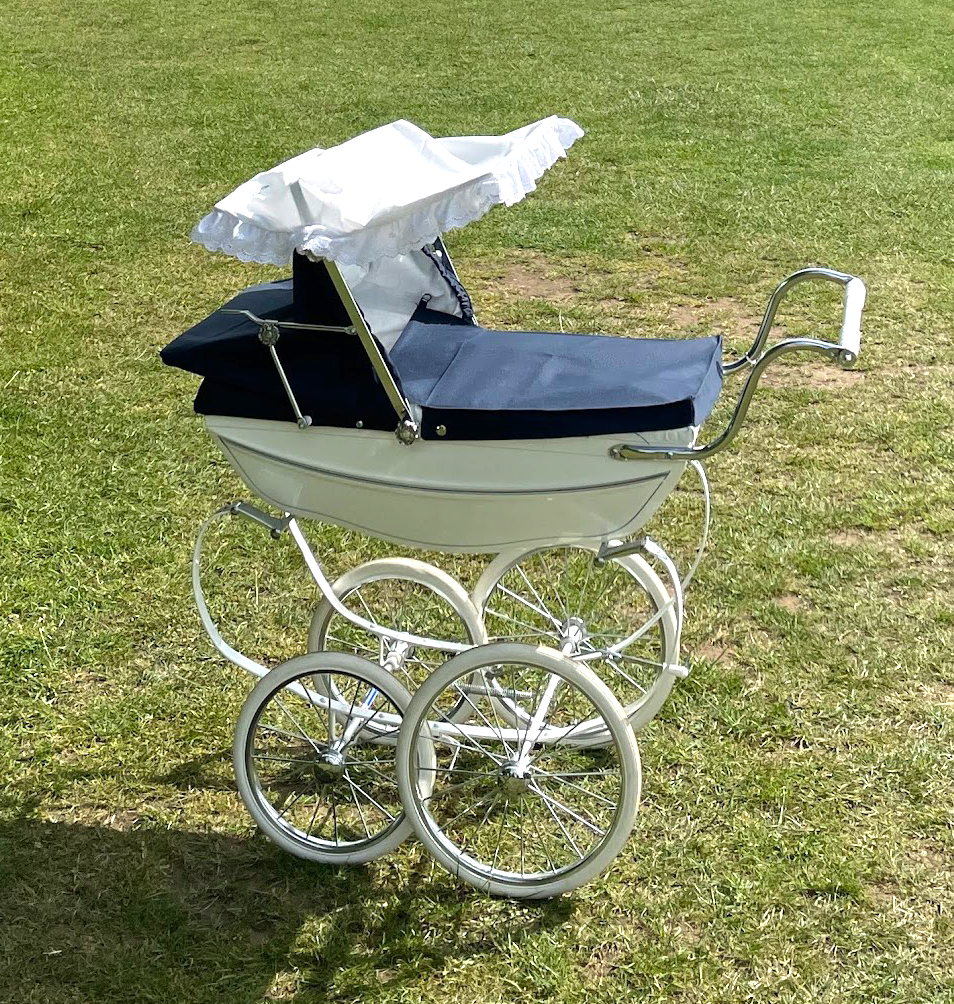 Stroller Coach Built Dolls Pram Twin Dolls Coachbuilt Dolls Pram Silver  Cross Oberon Doll Pram