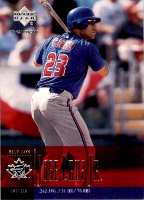 2001 Upper Deck Evolution Jose Cruz Jr. . Toronto Blue Jays #9