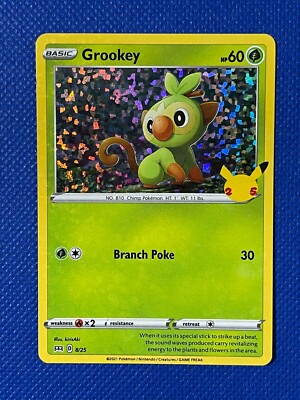 Grookey - 8/25 - McDonald's 25th Anniversary Promos [HOLO] | Ozzie Collectables
