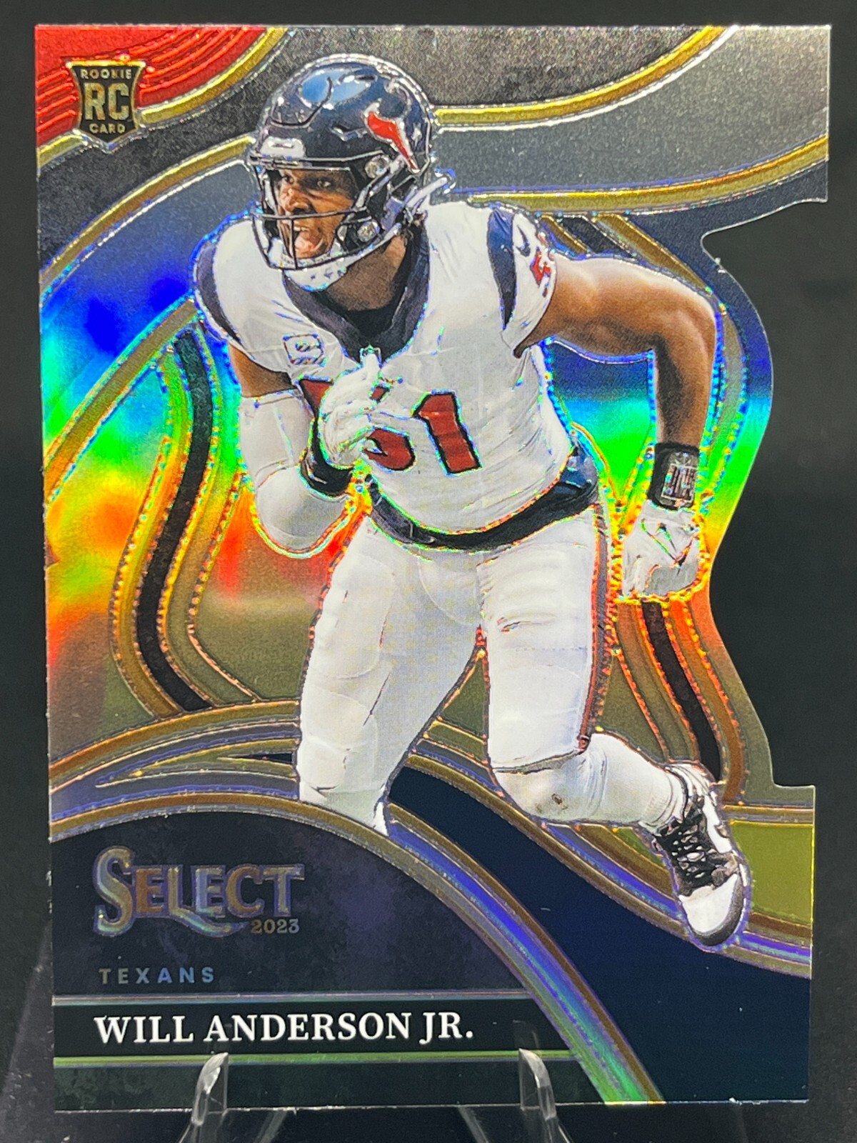 Will Anderson Jr. 2023 Select Club BLACK & GOLD PRIZM Die-Cut #297 Texans RC