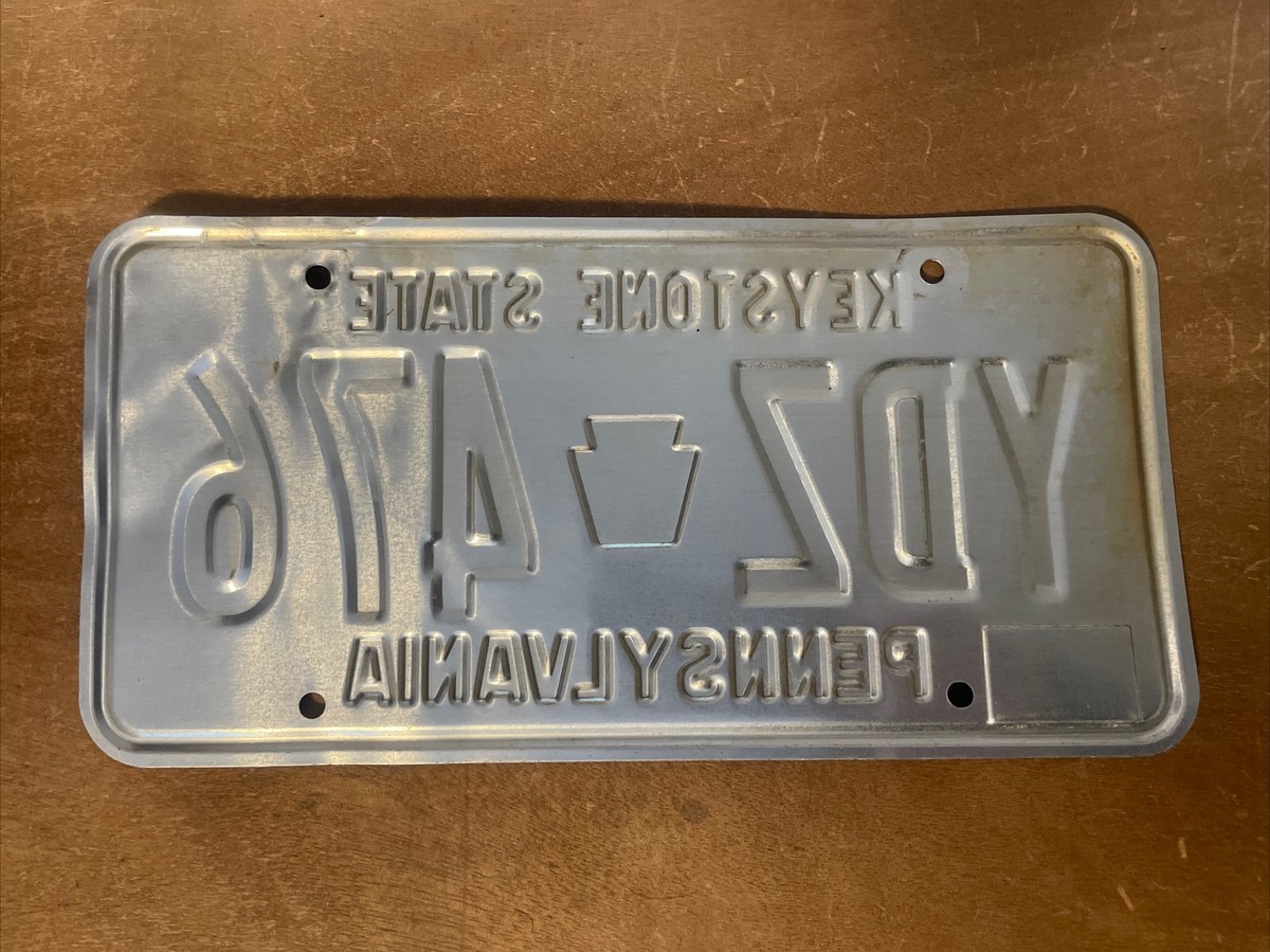 1992 Pennsylvania License Plate # YDZ- 476 | eBay