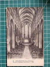 xf199 CPA circa 1920 Rouen - Eglise bon secours - nef de la basilique