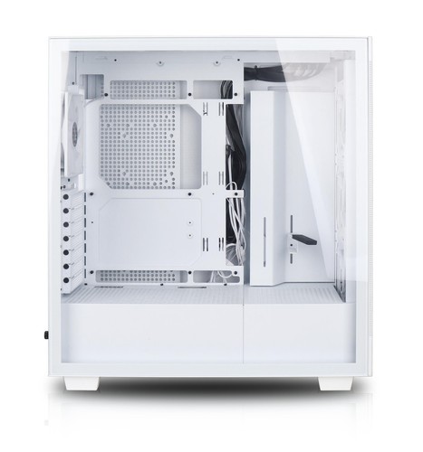 Estuche para juegos Rosewill Helium Flow blanco torre media, sin herramientas, 4x 120 mm - Imagen 9 de 11