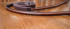 Americana, New, fancy stitched rubber reins, 57.5”, MSRP $128 for bridle