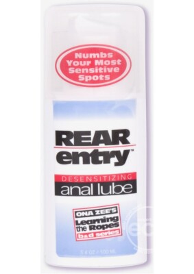 Doc Johnson Rear Entry Anal Lube 3.4oz - Desensitizing Personal Lubricant