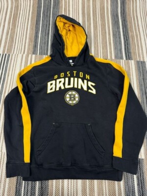 Fanatics Mens NHL Boston Bruins Hoodie Sweatshirt Black Yellow S - Main Image