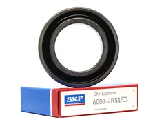 NEW SKF 6008-2RS1 C3 Rubber Seal Ball Bearing 6008 2RS/C3 40X68X15mm