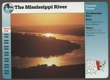 The Mississippi River  Story of America History Card Famous Places