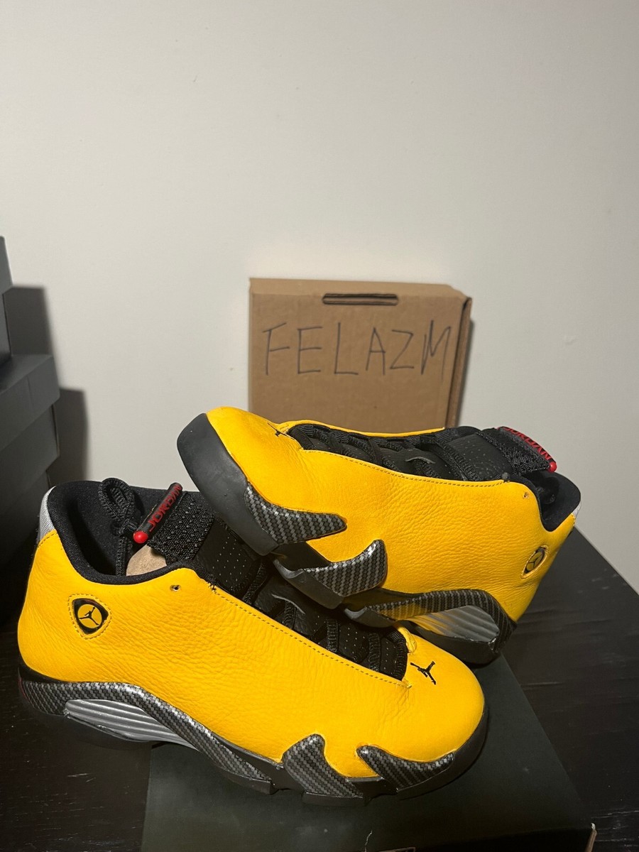 NIKE AIR JORDAN 14 RETRO SE BV1218-706 University GOLD REVERSE FERRARI GS SZ