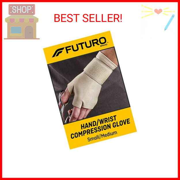 FUTURO Hand and Wrist Compression Glove, Provides Support and