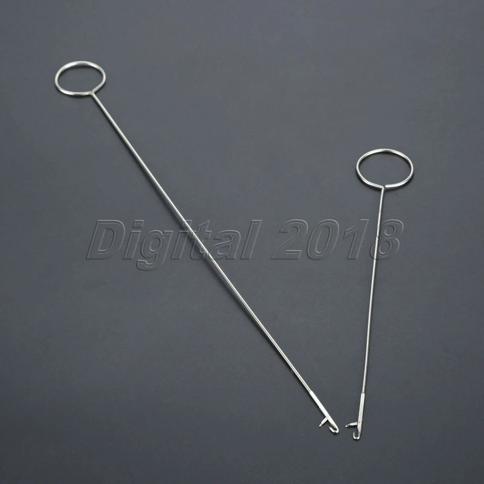 1Set(2Pcs) Practical Tool Sewing Loop Turner Hoop Steel For Home Craft Sewing - Image 2 of 4