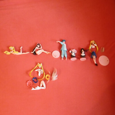 Sailor Moon World Gashapon Bandai Figuren Set 5 komplett