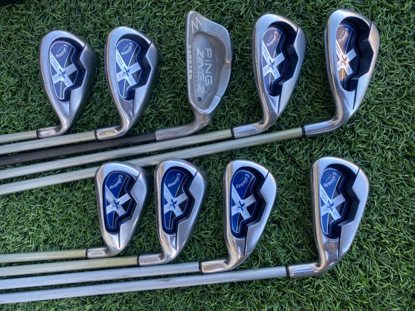 Complete Mens Callaway Senior Golf Club Set 16 Club Set, X18 Irons, X