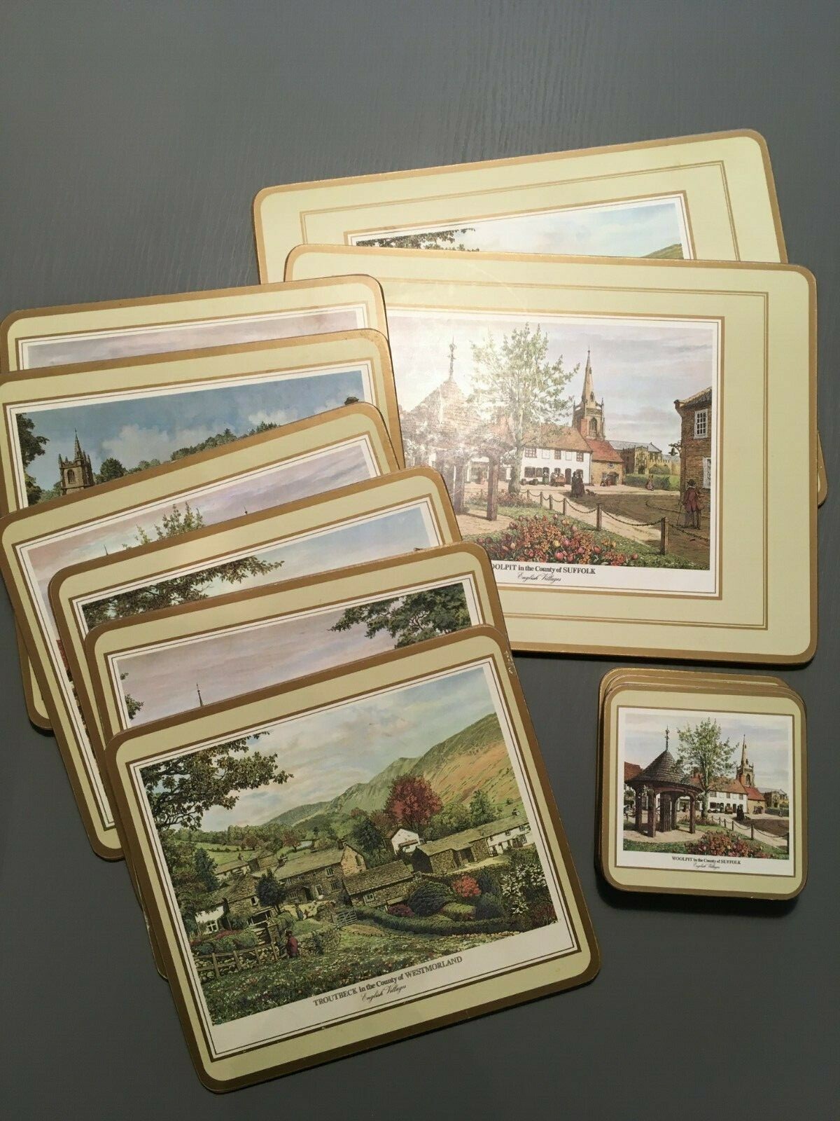 Pimpernel Vintage Traditional Table Mats & Coasters English Villages eBay