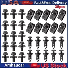 Car Body Bolts & U-nut Clips M6 Engine Cover Undertray Splash Shield Guard Kit