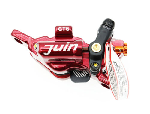 Juni Tech GTP6 MTB eBike Fahrrad 6-Kolben Hydraulikscheibe Bremssattel Set rot - Bild 5 von 19