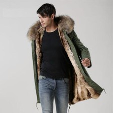 Parka ampio a collo alto con cappuccio Blu K-Way - Uomo | Place des Tendances